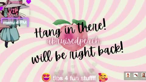 Snapshot of abruisedpeach chatting on 05-19-26, 03:24 Peach online show from 05-19-26, 03:24