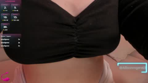 Snapshot of allisonrogersx chatting on 04-23-26, 12:29 Allison Rogers online show from 04-23-26, 12:29