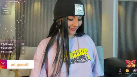 Snapshot of arigy_gomez chatting on 12-20-24, 12:19 Arigy Everyday From 1430 to 2130 Col Time online show from 12-20-24, 12:19