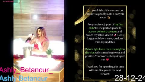 Ashly Betancur  online show from 12-28-24, 06:06