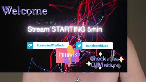 Snapshot of bunnieandthedude chatting on 02-24-25, 03:12 BUNNIE and THE DUDE TheLebowskis online show from 02-24-25, 03:12