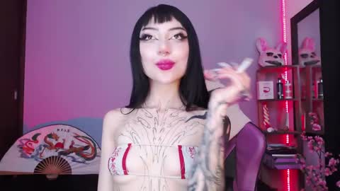 Snapshot of cati_petite chatting on 01-24-25, 07:19 Cati help me reach my goal of 100 thumbs up again 3 online show from 01-24-25, 07:19