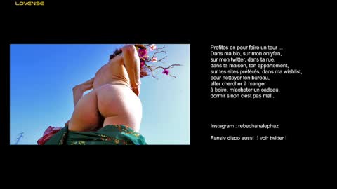 Snapshot of chanalephaz chatting on 01-16-25, 12:45 Rebecca online show from 01-16-25, 12:45