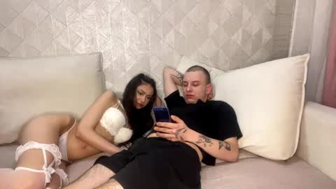Snapshot of charmsexycouple chatting on 04-18-26, 07:07 Vin and Katie online show from 04-18-26, 07:07