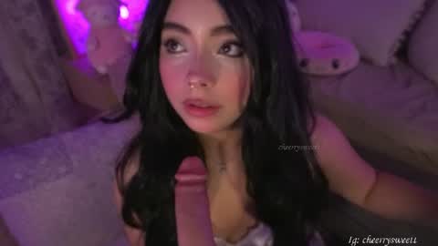 Snapshot of cheerrysweett chatting on 07-31-26, 02:33 Baby Cherry online show from 07-31-26, 02:33