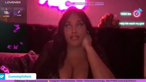 Cumming To Mistress Isabella Cummings online show from 12-08-24, 05:39