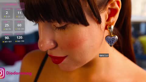 Snapshot of diodoramag chatting on 01-19-25, 08:07 Diodora Magenta online show from 01-19-25, 08:07