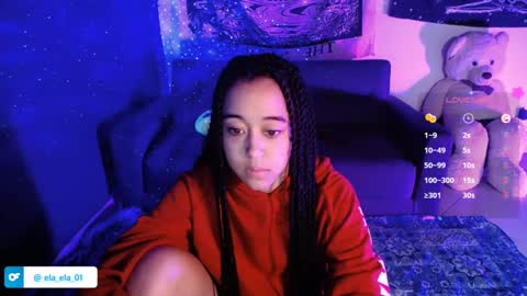 Snapshot of ela_0 chatting on 01-13-25, 01:45 Ela Help me reach 100 thumbs up online show from 01-13-25, 01:45