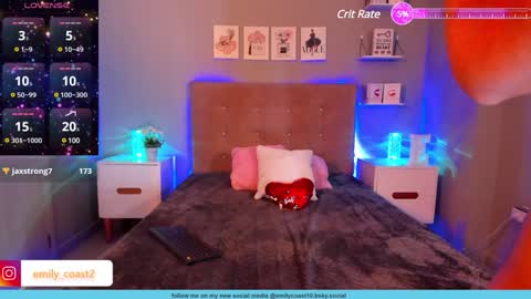 Snapshot of emilycoast chatting on 01-29-25, 06:07 Emi Fit online show from 01-29-25, 06:07