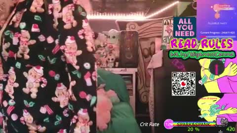 Snapshot of highnesscanna chatting on 12-31-24, 12:25 HiGHNESS CANNA online show from 12-31-24, 12:25