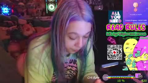 Snapshot of highnesscanna chatting on 01-19-25, 07:04 HiGHNESS CANNA online show from 01-19-25, 07:04