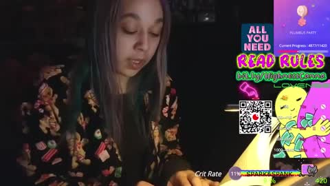 Snapshot of highnesscanna chatting on 01-25-25, 08:31 HiGHNESS CANNA online show from 01-25-25, 08:31