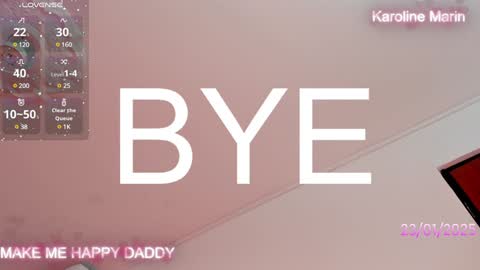 Karoline online show from 01-24-25, 01:13