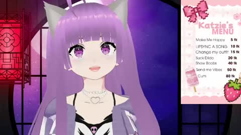 Snapshot of kittiekatzie chatting on 03-22-26, 02:53 Kittie online show from 03-22-26, 02:53