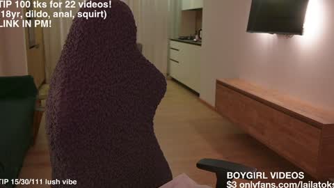 Snapshot of lailatoks chatting on 01-08-26, 01:30 lailatoks - TIP 100 tks get all my videos 22 VIDEOS SQUIRT PUSSY DILDO online show from 01-08-26, 01:30