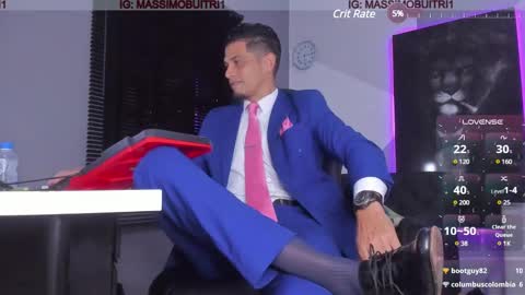Snapshot of massimo_g chatting on 01-25-25, 12:38 I am Massimo online show from 01-25-25, 12:38
