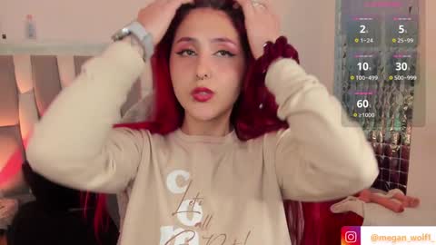 Snapshot of megan_wolf_1 chatting on 12-12-24, 06:25 Megan Online 1200am To 600 am Colombian time online show from 12-12-24, 06:25