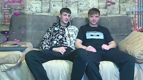Max tall dark-haired guy with tattoos and Phil blond-haired online show from 05-22-26, 12:51