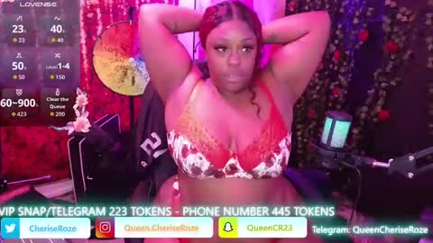 Snapshot of queencroze chatting on 09-17-25, 05:14 Queen Cherise Roze online show from 09-17-25, 05:14