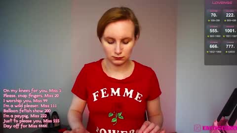 Snapshot of randycherry chatting on 05-19-26, 03:18 Cherry Miss Cherry online show from 05-19-26, 03:18