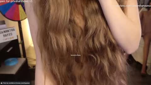 Snapshot of samanthahayesxoxo chatting on 12-10-24, 10:26 The Real Samantha Hayes haha online show from 12-10-24, 10:26