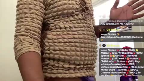 Snapshot of sissyblkgoddess858860 chatting on 07-16-26, 11:44 Sissyblkgoddess online show from 07-16-26, 11:44