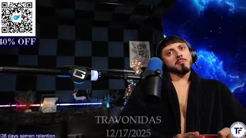 Snapshot of travonidas chatting on 12-17-25, 02:23 Greek God online show from 12-17-25, 02:23