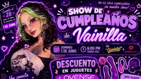 Vainilla Independent model online show from 06-18-26, 02:45