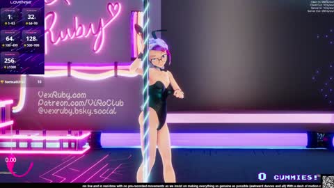 Snapshot of vexruby chatting on 01-31-25, 01:43 Vex Ruby online show from 01-31-25, 01:43