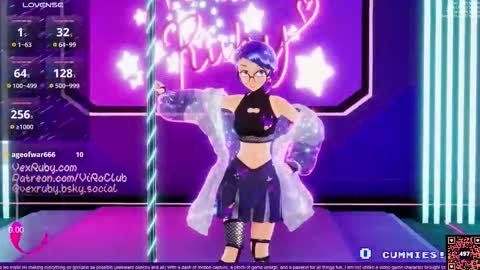 Snapshot of vexruby chatting on 02-08-26, 01:09 Vex Ruby online show from 02-08-26, 01:09