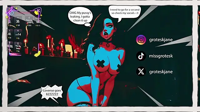 GroteskJane online show from 04-18-26, 02:54