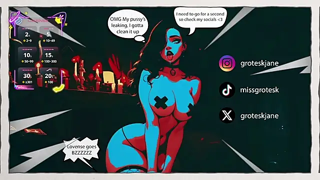 Snapshot of GroteskJane chatting on 05-25-26, 06:03 GroteskJane online show from 05-25-26, 06:03