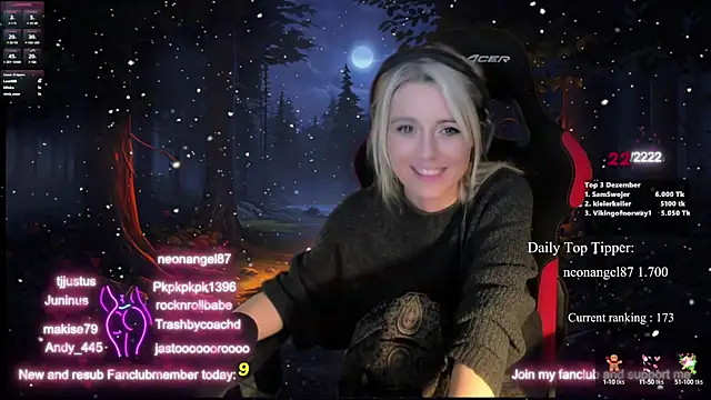 Lisaonthemoon online show from 12-18-24, 05:04