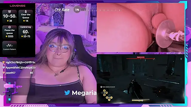 Snapshot of MegariaB chatting on 01-25-25, 07:38 MegariaB online show from 01-25-25, 07:38