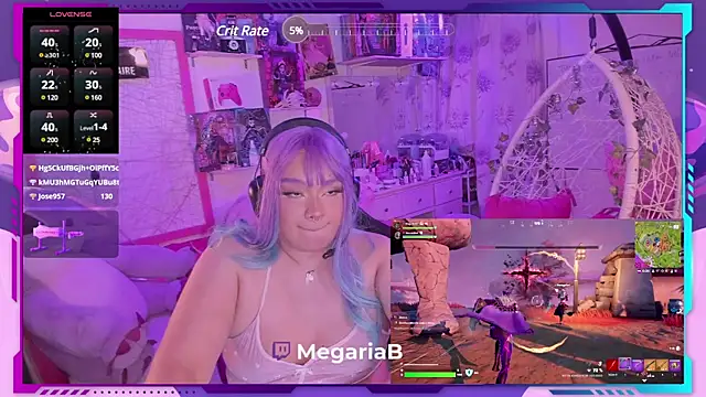 Snapshot of MegariaB chatting on 02-22-25, 07:56 MegariaB online show from 02-22-25, 07:56