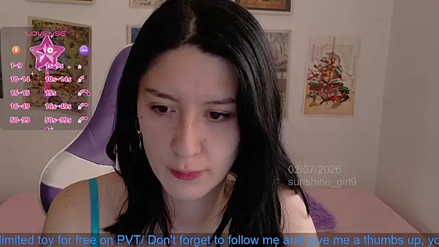 Snapshot of sunshine_girl9 chatting on 07-02-26, 05:08 sunshine girl9 online show from 07-02-26, 05:08