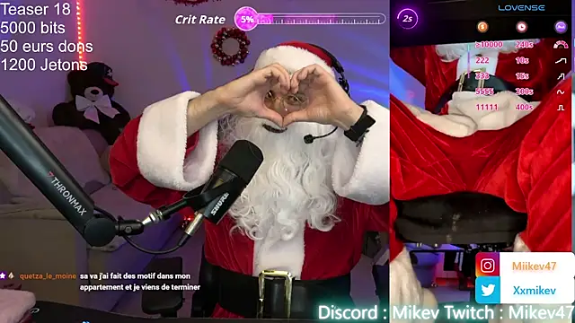 Snapshot of Mikev chatting on 12-22-25, 07:11 Mikev online show from 12-22-25, 07:11