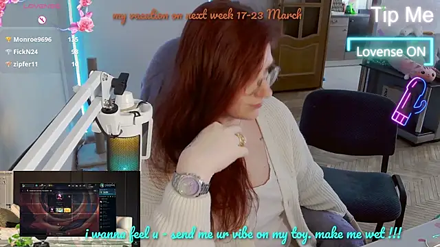 Snapshot of LesyaOxi chatting on 03-16-25, 11:27 LesyaOxi online show from 03-16-25, 11:27