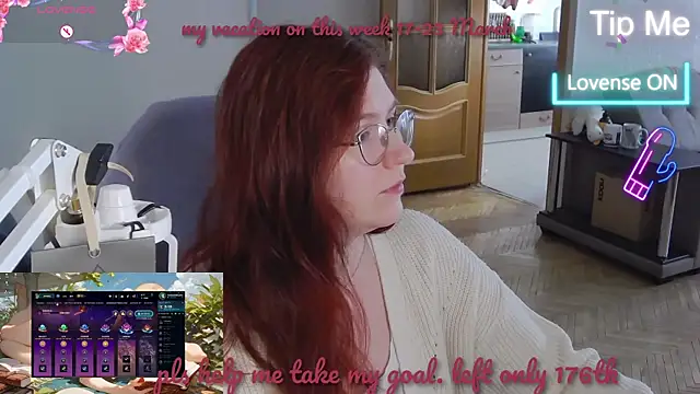 Snapshot of LesyaOxi chatting on 03-19-25, 06:57 LesyaOxi online show from 03-19-25, 06:57