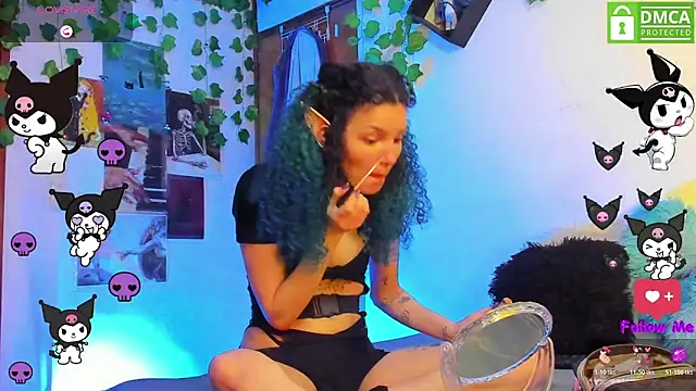 Bluedarkelf888 online show from 07-12-26, 10:45