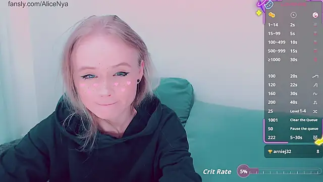 AliceNya cute online show from 11-23-25, 03:39