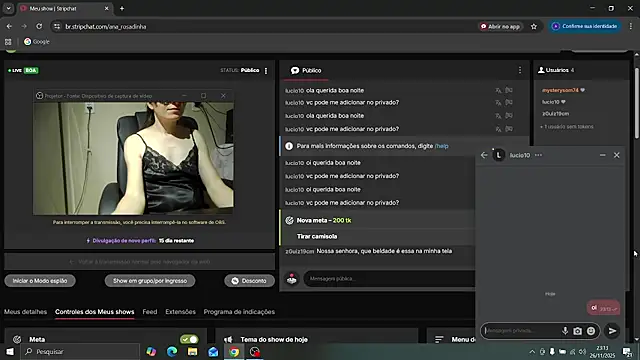 Snapshot of ana_rosadinha chatting on 11-27-25, 02:13 ana rosadinha online show from 11-27-25, 02:13