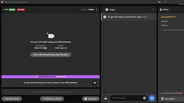 Snapshot of old_Domino chatting on 05-30-26, 07:33 old Domino online show from 05-30-26, 07:33