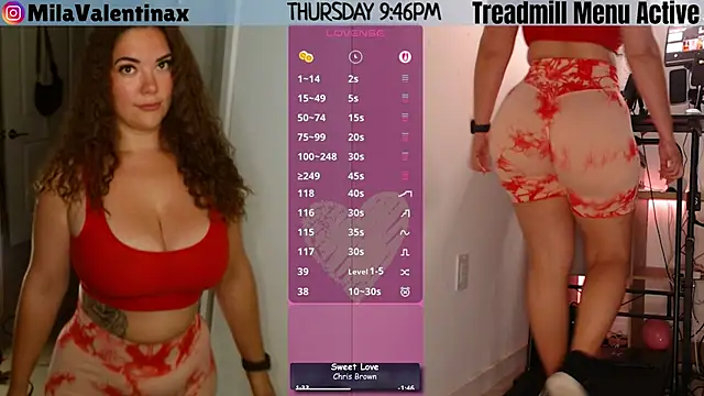 Snapshot of MilaValentina chatting on 05-29-26, 01:47 MilaValentina online show from 05-29-26, 01:47