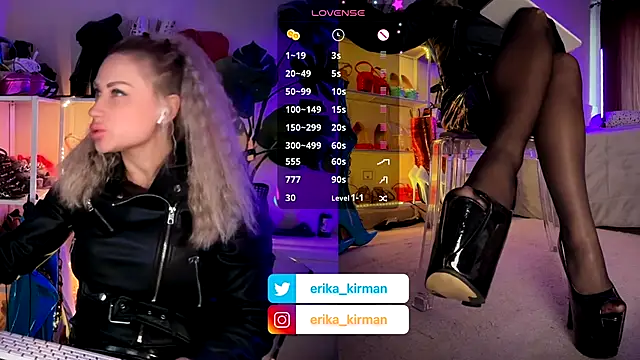 Snapshot of Erika_Kirman chatting on 12-02-25, 01:05 Erika Kirman online show from 12-02-25, 01:05