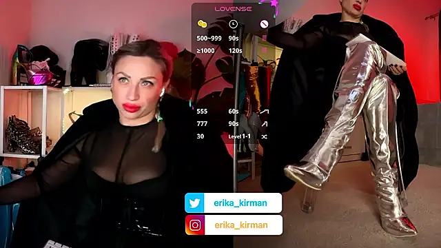 Snapshot of Erika_Kirman chatting on 01-16-26, 01:04 Erika Kirman online show from 01-16-26, 01:04
