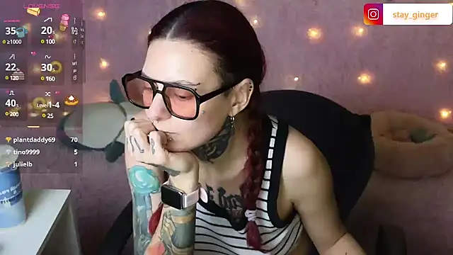 Ginger Stay online show from 01-21-25, 08:00