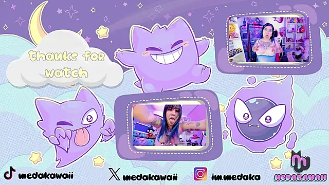 meda kawaii  online show from 02-22-25, 02:17