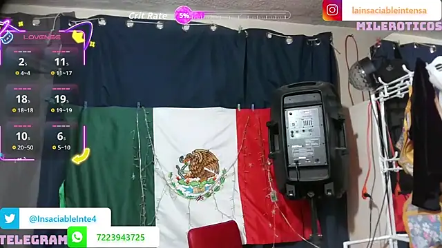 Snapshot of LaInsaciableIntensa chatting on 04-30-26, 01:56 LaInsaciableIntensa online show from 04-30-26, 01:56