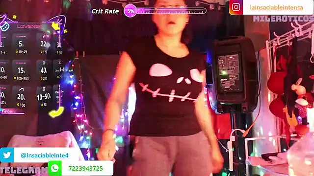 Snapshot of LaInsaciableIntensa chatting on 06-18-26, 01:50 LaInsaciableIntensa online show from 06-18-26, 01:50